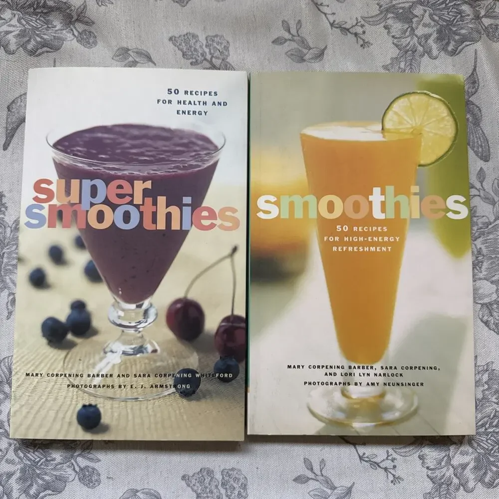 Super Smoothies: 50 Recipes for Health and Energy - Paperback Lot 2 Very Good